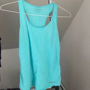 Patagonia teal tank top